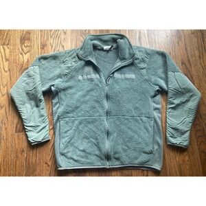 US Military Cold Weather Gen III Fleece Jacket Size Medium Long Green USA